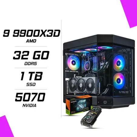 PC Gamer AMD Ryzen 9 9900X3D RTX 5070 12G
