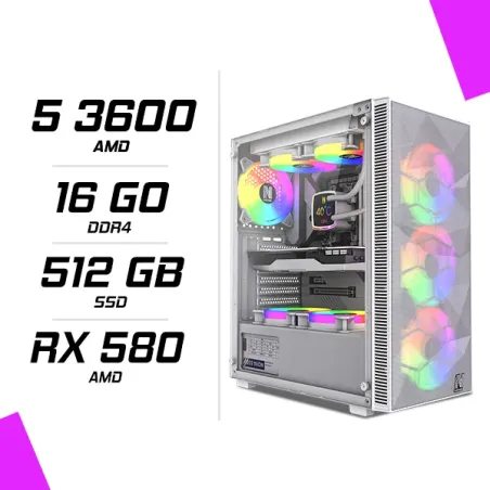 PC Gamer AMD Ryzen 5 3600 RX 580 8GB