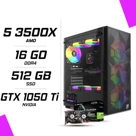 PC Gamer AMD Ryzen 5 3500X GTX 1050 Ti 4GB