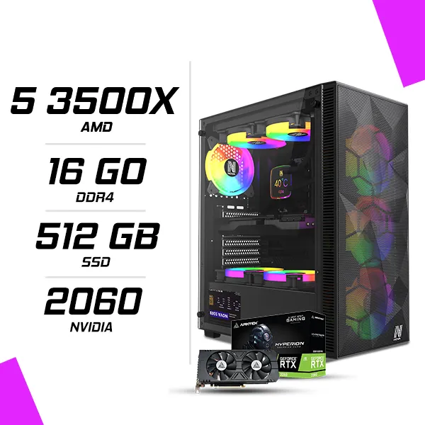 PC Gamer AMD Ryzen 5 3500X RTX 2060 6GB
