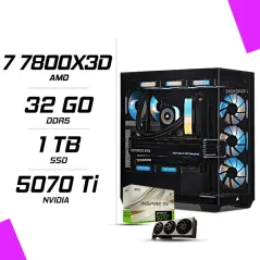 PC Gamer AMD Ryzen 7 7800X3D MSI RTX 5070 Ti 16G