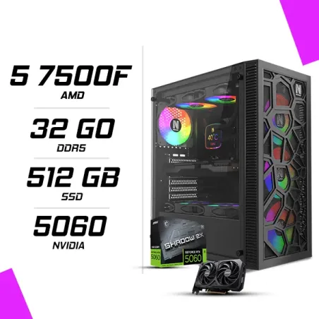 PC Gamer AMD Ryzen 5 7500F MSI RTX 5060 8G