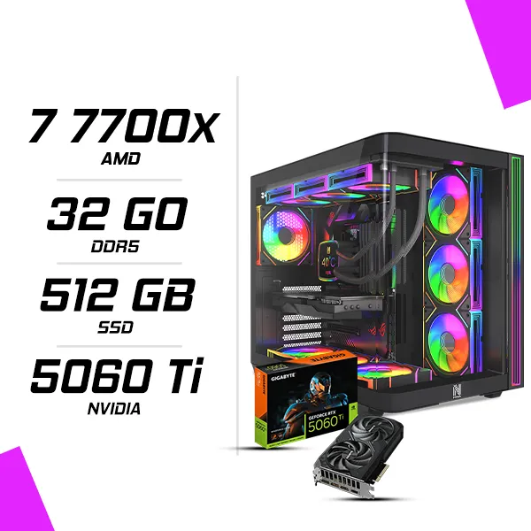 PC Gamer AMD Ryzen 7 7700X RTX 5060 Ti 8G