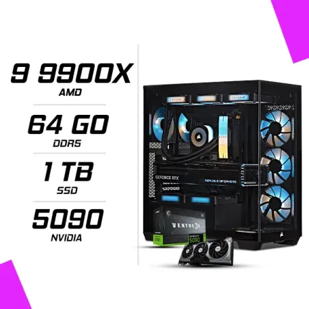 PC Gamer AMD Ryzen 9 9900X MSI RTX 5090 32G