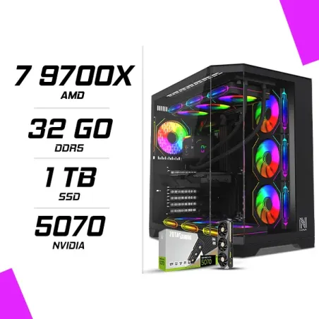 PC Gamer AMD Ryzen 7 9700X RTX 5070 12G