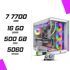 PC Gamer AMD Ryzen 7 7700 MSI RTX 5060 8G Blanc