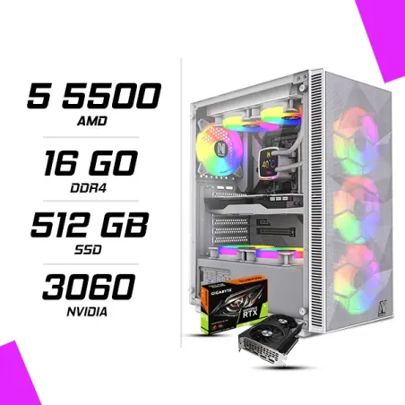 PC Gamer AMD Ryzen 5 5500 RTX 3060 12G