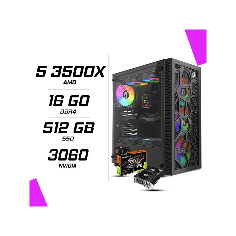 PC Gamer AMD Ryzen 3500X RTX 3060 12G