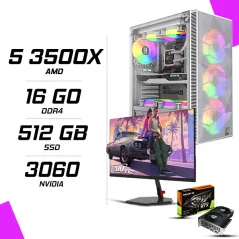 PC Gamer AMD Ryzen 5 3500X RTX 3060 12G + NOVA N24200 23.8" 200Hz