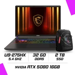 MSI VECTOR 16 HX AI A2XWIG-462MA Intel Ultra 9 275HX/32GB DDR5/2TB SSD/RTX 5080 16GB/16" (240Hz) QHD+/Win11