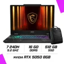 MSI CYBORG 15 B2RWEKG-094MA Intel Core 7 240H/16GB DDR5/512GB SSD/RTX 5050 8GB/15.6" 144Hz/Win11 MSI CYBORG 15 B2RWEKG-094MA Intel Core 7 240H/16GB DDR5/512GB SSD/RTX 5050 8GB/15.6" 144Hz/Win11