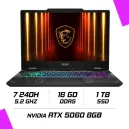 MSI CYBORG 15 B2RWEKG-096XMA Intel Core 7 240H/16GB DDR5/1TB SSD/RTX 5060 8GB/15.6" 144Hz/FreeDOS