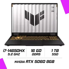 ASUS TUF GAMING F16 TUF608JMR-RV026W Intel i7-14650HX/16GB DDR5/1TB SSD/RTX 5060 8G/16″ 165Hz/Win11