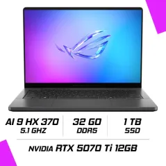 ASUS ROG ZEPHYRUS G14 GA403WR-QS154W AMD Ryzen AI 9 HX 370/32GB DDR5/1TB SSD/RTX 5070 Ti 12GB/14" 120Hz 3K/Win11