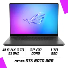 ASUS ROG ZEPHYRUS G14 GA403WP-QS038W AMD Ryzen AI 9 HX 370/32GB DDR5/1TB SSD/RTX 5070 8GB/14" 120Hz 3K/Win11
