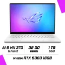 ASUS ROG ZEPHYRUS G14 GA403WW-QS123W AMD Ryzen AI 9 HX 370/32GB DDR5/1TB SSD/RTX 5080 16GB/14" 120Hz 3K/Win11