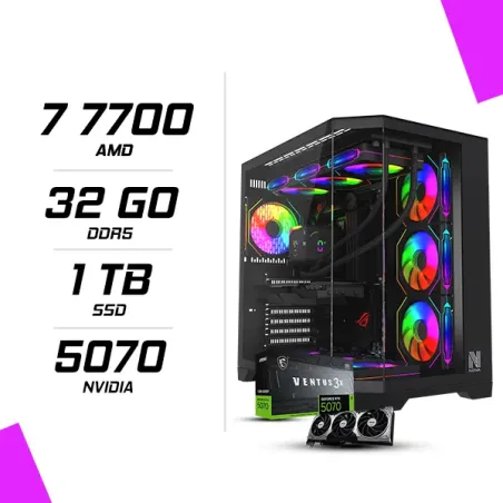 PC Gamer AMD Ryzen 7 7700 MSI RTX 5070 12G