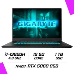GIGABYTE GAMING A16 CVH-I3EE894SD Intel i7-13620H/16GB DDR5/1TB SSD/RTX 5060 8G/16″ 165Hz/Freedos