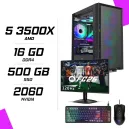 PC Gamer AMD Ryzen 5 3500X RTX 2060 6G + AOC 24B31H 23.8" 120Hz + MSI GM100 + MSI GK110 FR