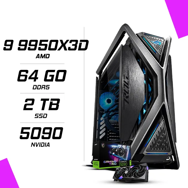 PC Gamer AMD Ryzen 9 9950X3D MSI RTX 5090 32G