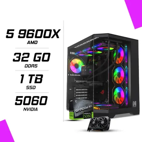 PC Gamer AMD Ryzen 5 9600X MSI RTX 5060 8G