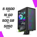 PC Gamer AMD Ryzen 5 5500 MSI RTX 5050 8G