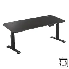 NOVA T002 SHELF + NOVA TABLETOP Noir 120x60cm