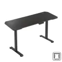 NOVA T020 SHELF + NOVA TABLETOP Noir 120x60cm