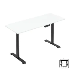 NOVA T020 SHELF + NOVA TABLETOP Blanc 140x60cm