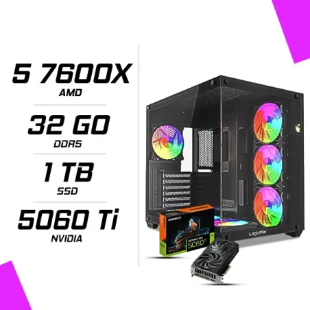 PC Gamer AMD Ryzen 5 7600X RTX 5060 Ti 8G
