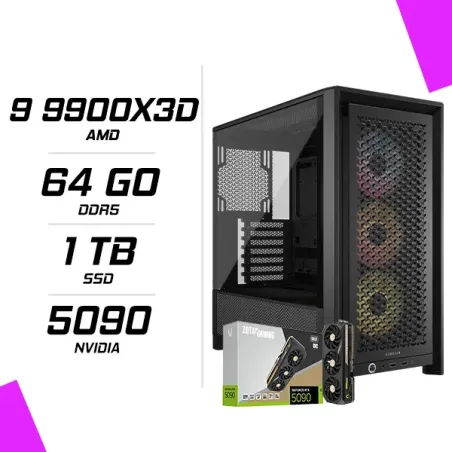 PC Gamer AMD Ryzen 9 9900X3D ZOTAC RTX 5090 32G