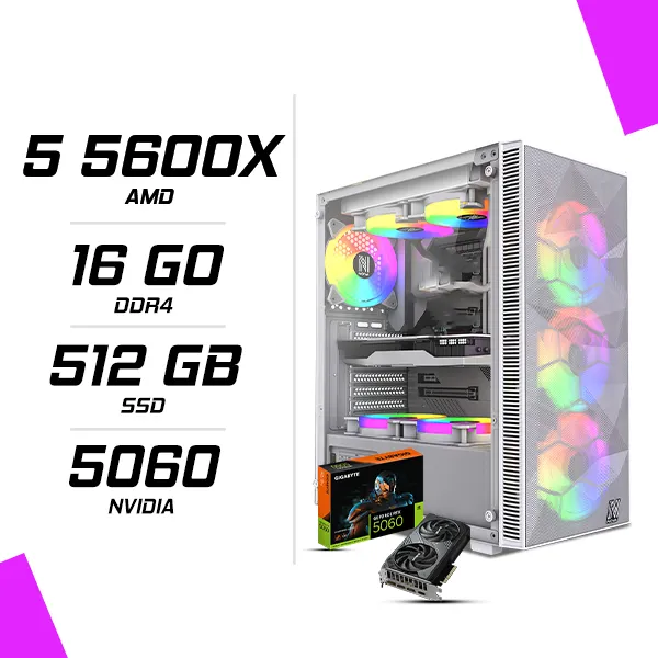 PC Gamer AMD Ryzen 5 5600X RTX 5060 8G