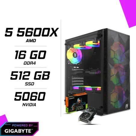 PC Gamer AMD Ryzen 5 5600X GIGABYTE RTX 5060 8G