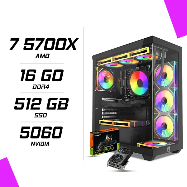 PC Gamer AMD Ryzen 7 5700X RTX 5060 8G
