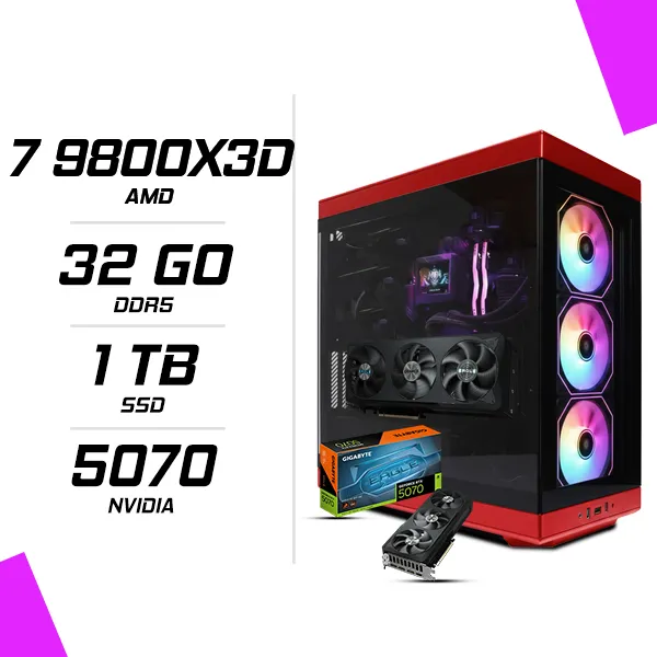 PC Gamer AMD Ryzen 7 9800X3D RTX 5070 12G