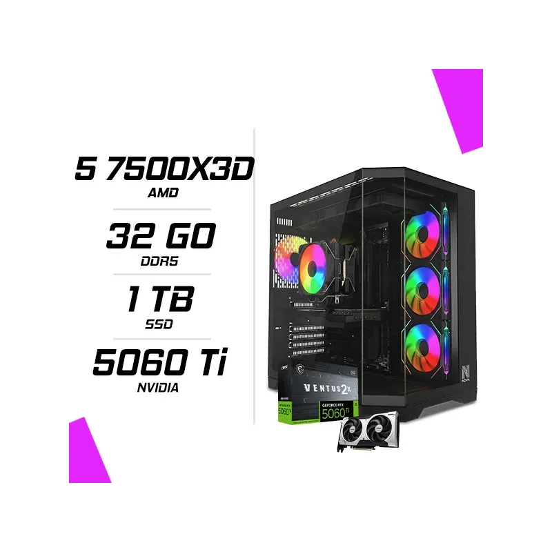 PC Gamer AMD Ryzen 5 7500X3D MSI RTX 5060 Ti 8G pc-gamer-amd-ryzen-5-7500x3d-msi-rtx-5060-ti-8g