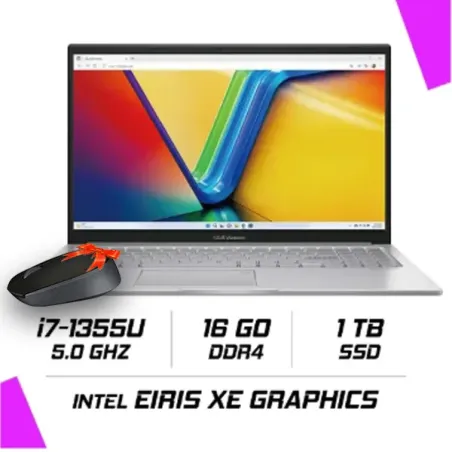 ASUS VIVOBOOK 15 X1504VA-BQ2959W Intel i7-1355U/16GB DDR4/1TB SSD/15.6"/Windows11 – Cool Silver