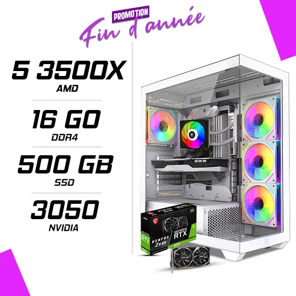 PC Gamer AMD Ryzen 5 3500X MSI RTX 3050 8G