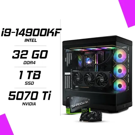 PC Gamer Intel i9-14900KF MSI RTX 5070 Ti 16G