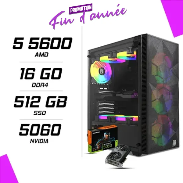 PC Gamer AMD Ryzen 5 5600 RTX 5060 8G