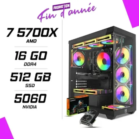 PC Gamer AMD Ryzen 7 5700X RTX 5060 8G