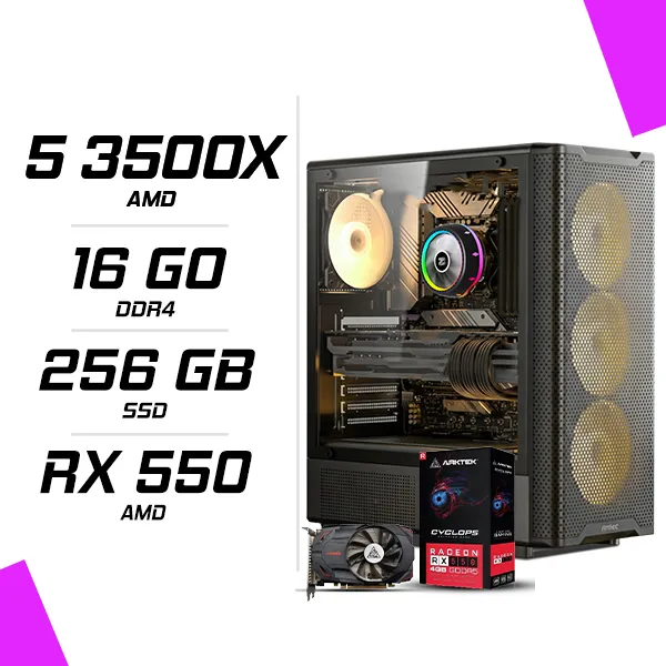 PC Gamer AMD Ryzen 5 3500X RX 550 4GB