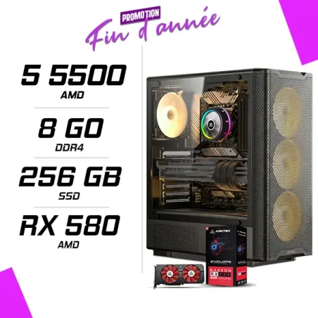 PC Gamer AMD Ryzen 5 5500 RX 580 8GB