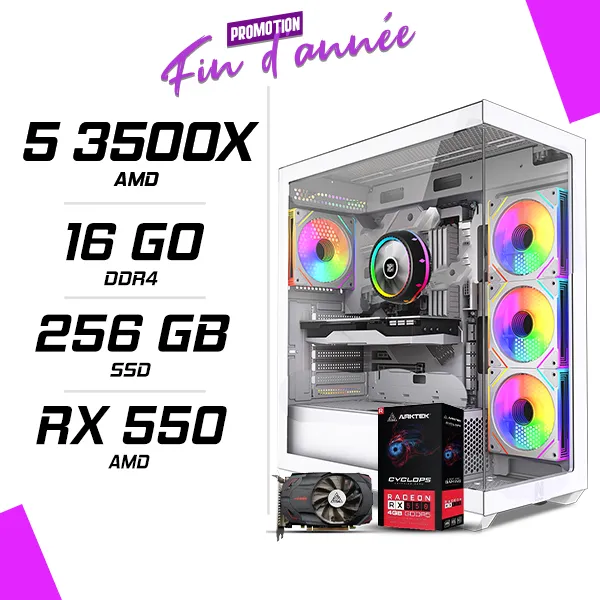 PC Gamer AMD Ryzen 5 3500X RX 550 4GB