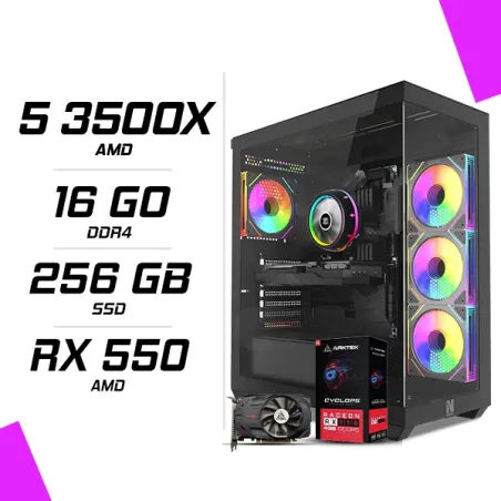PC Gamer AMD Ryzen 5 3500X RX 550 4GB