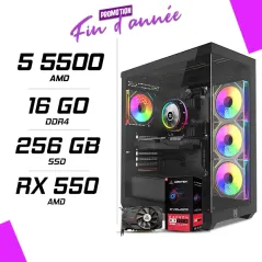 PC Gamer AMD Ryzen 5 5500 RX 550 4GB