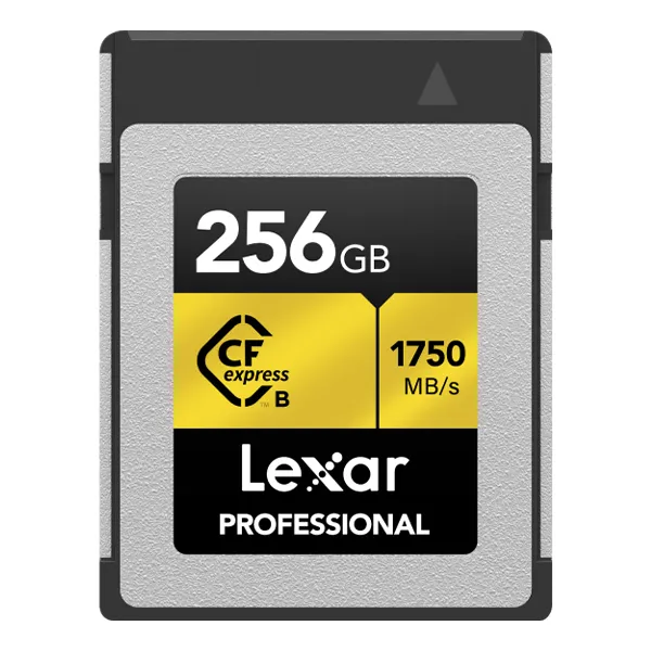 LEXAR 256GB PROFESSIONAL CFexpress TYPE B CARD GOLD SERIES