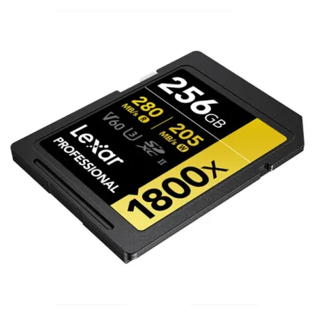 LEXAR 256GB PROFESSIONAL 1800X UHS-II SDXC GOLD Series
