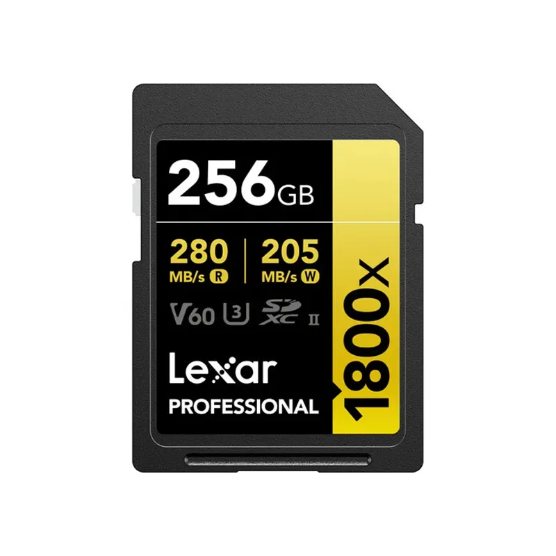 LEXAR 256GB PROFESSIONAL 1800X UHS-II SDXC GOLD Series LEXAR 256GB PROFESSIONAL 1800X UHS-II SDXC GOLD Series