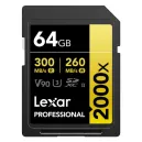 LEXAR 64GB PROFESSIONAL 2000X UHS-II SDXC